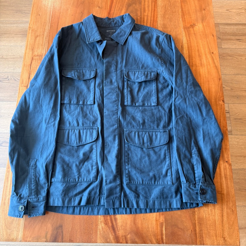 Bonobos Men's Navy Blue Field Utility Jacket Size M